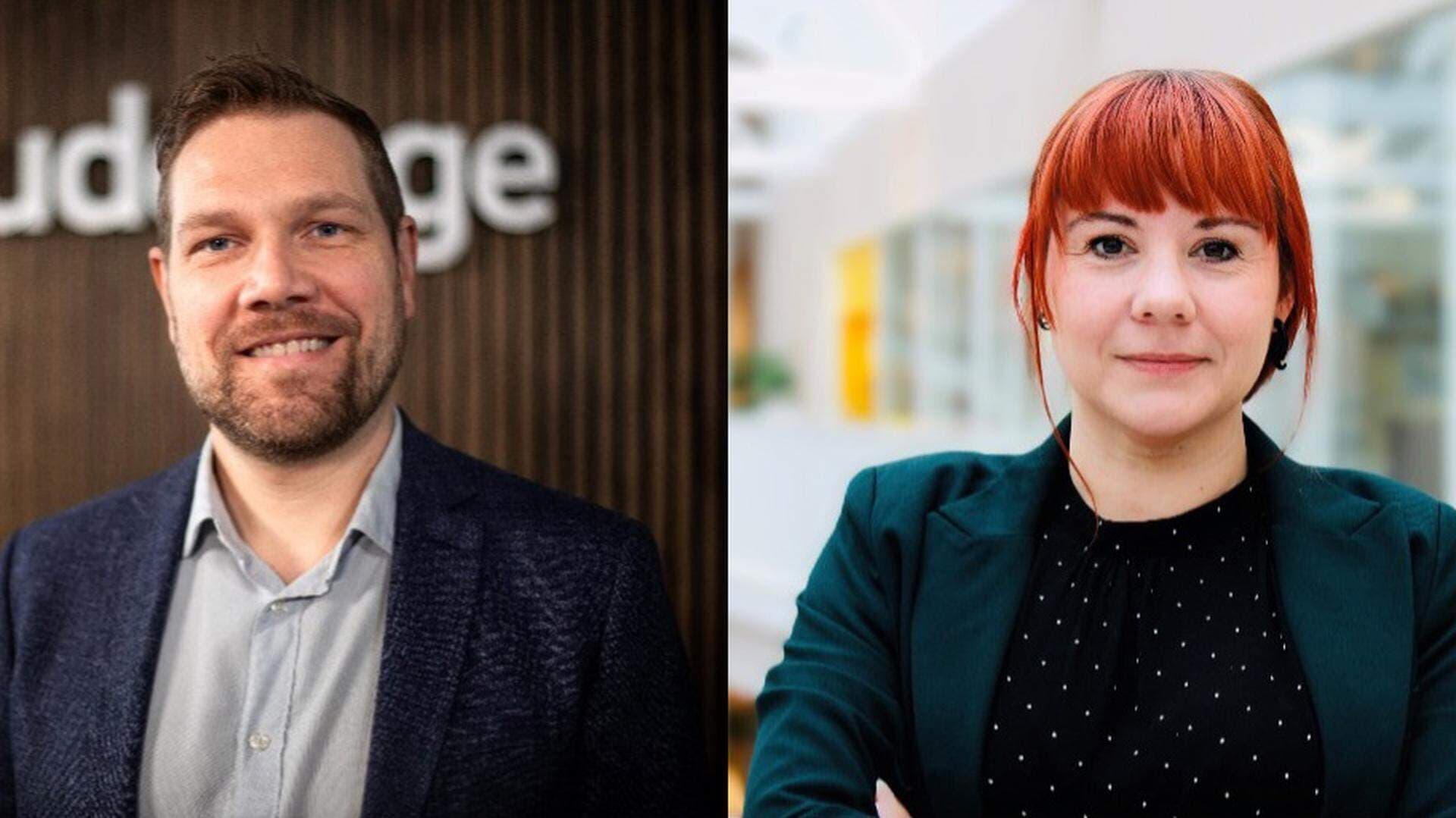 Bygglovschef Morgan Randall Svahn och kommunalråd Annie Östlund i Huddinge kommun